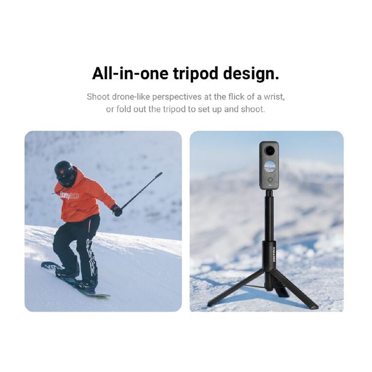 Insta360 2-in-1 Invisible Selfie Stick Plus Tripod, , hi-res