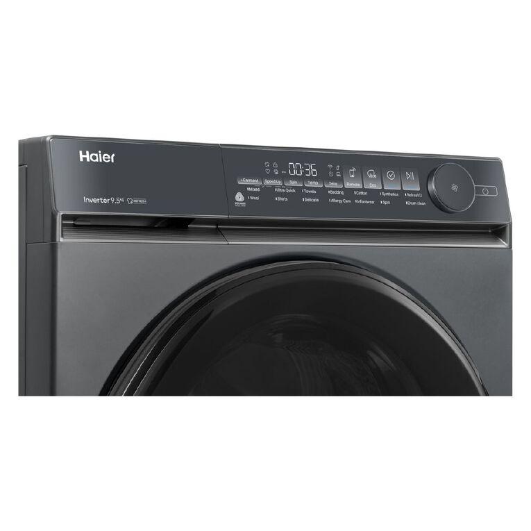 Haier 9.5kg 500 Series Front Load Washer - Black, , hi-res