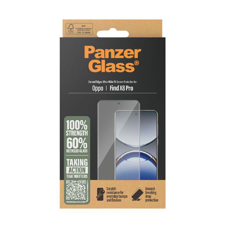 PanzerGlass UltraWide Fit SP Screen Protector - Oppo X8 Pro, , hi-res