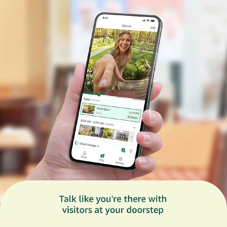 Blink Video Doorbell 2K+ Add On Black, , hi-res