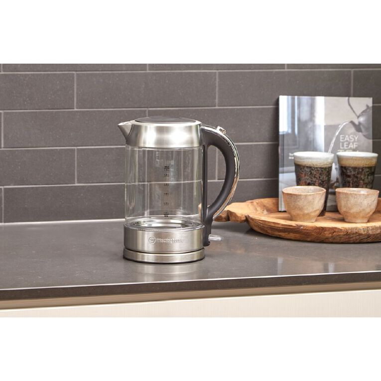 Westinghouse 1.7L Glass Kettle, , hi-res