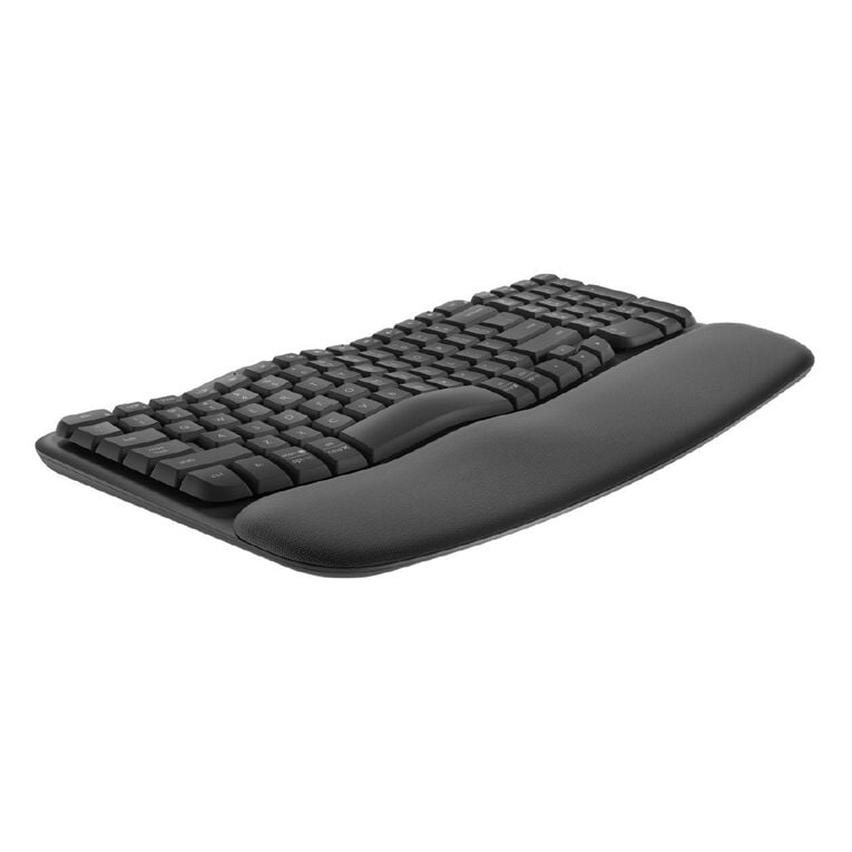 Logitech Wave Keys Wireless Ergonomic Keyboard - Graphite, , hi-res