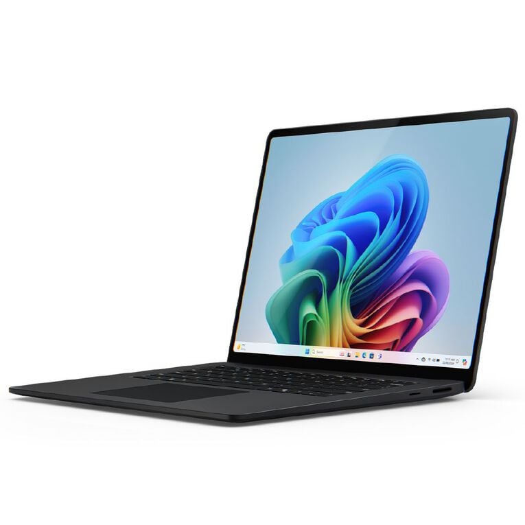 Microsoft Surface Laptop 7th Edition Copilot+ PC 15in Snapdragon X Elite 16GB RAM 512GB SSD Windows 11 Notebook - Black, , hi-res