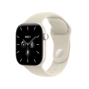 Apple Watch Series 12 Cellular 42mm Pearl White Ceramic Case with Sand Sport Band S/M