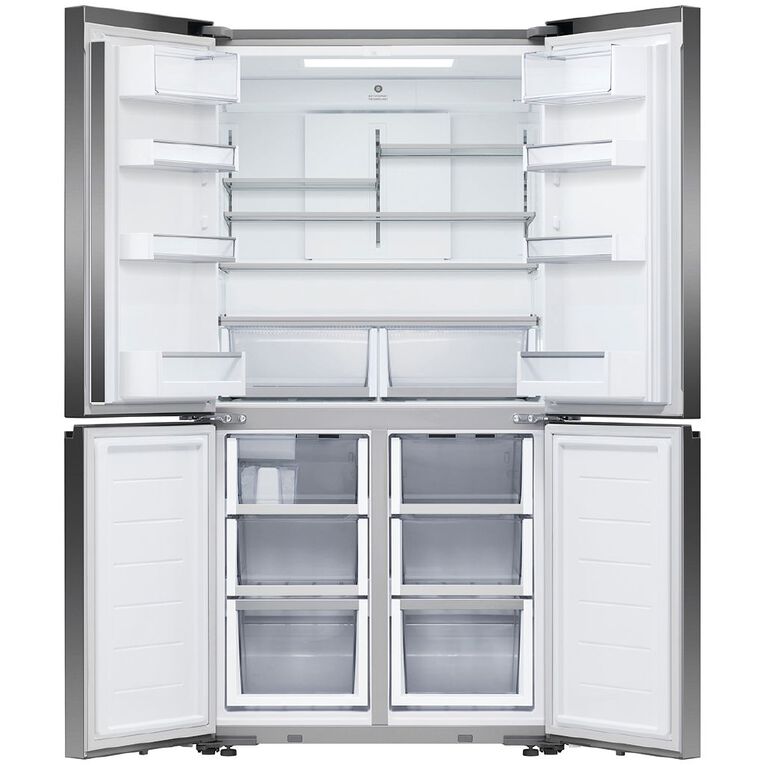 Fisher & Paykel 538L Free Standing Quad Door Fridge Freezer - Black Stainless Steel, , hi-res