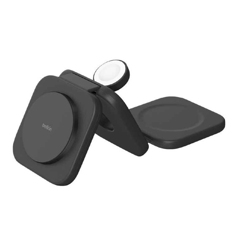 Belkin 3-In-1 QI2 15W Boostcharge Pro Travel Magnetic Wireless Charging Pad, , hi-res