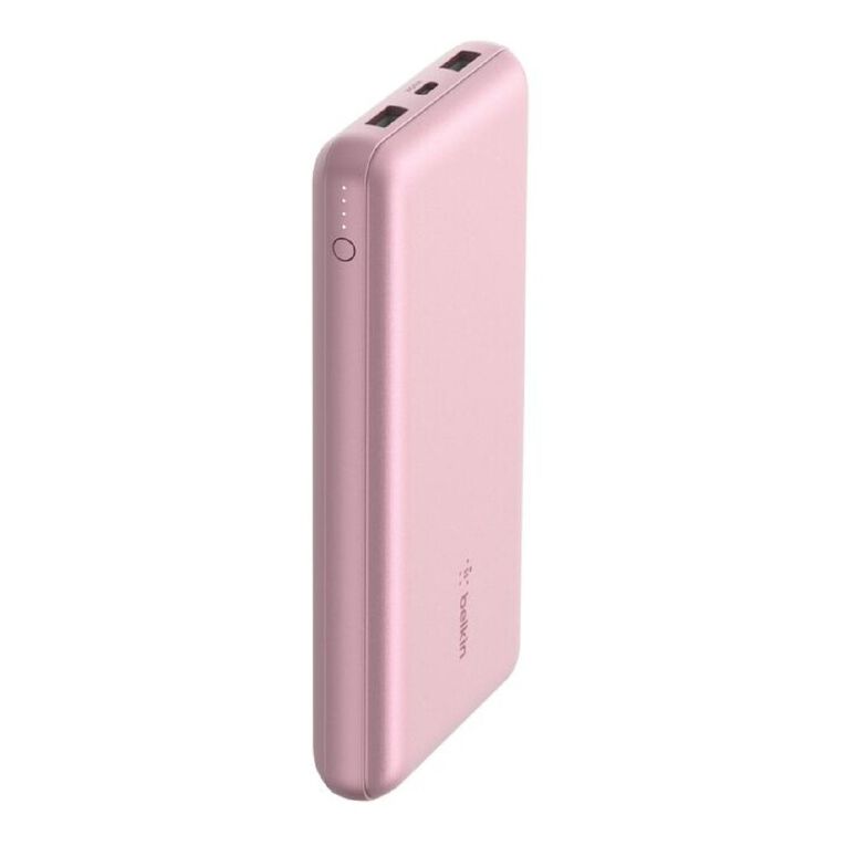 Belkin 20K USB-A and USB-C 15W Power Bank - Pink, , hi-res