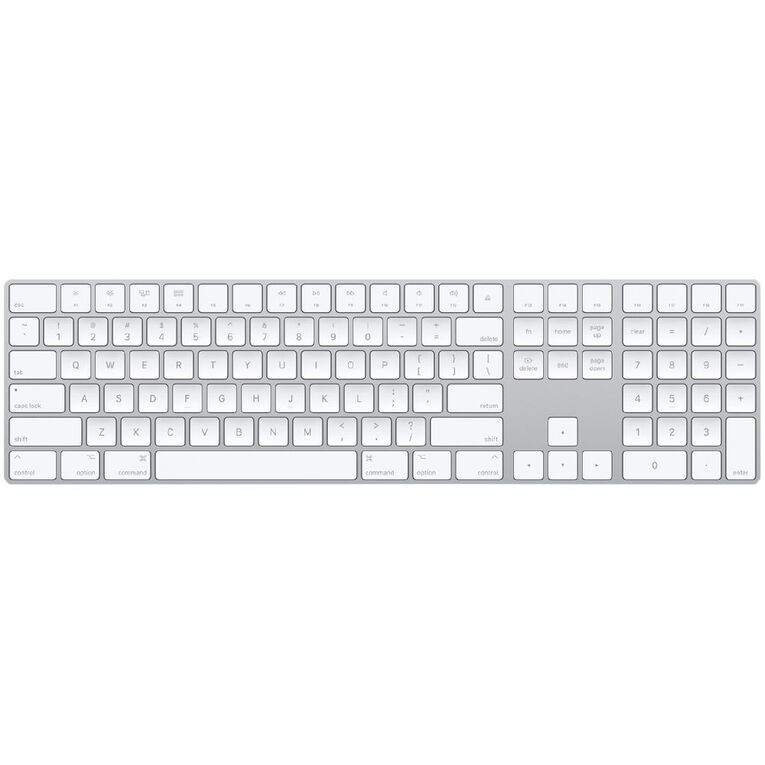 Apple Magic Keyboard With Numeric Keypad - US English - Silver, , hi-res