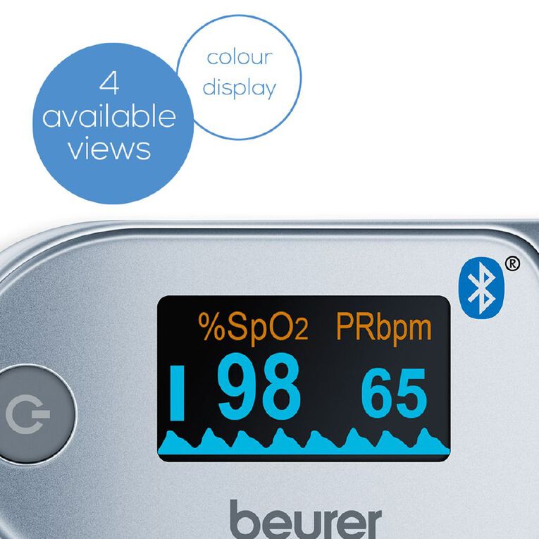 Beurer PO60 Bluetooth Pulse Oximeter Noel Leeming