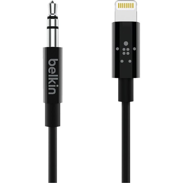 Belkin Lightning to 3.5mm Audio Cable 3.5MM - 90cm - Black, , hi-res