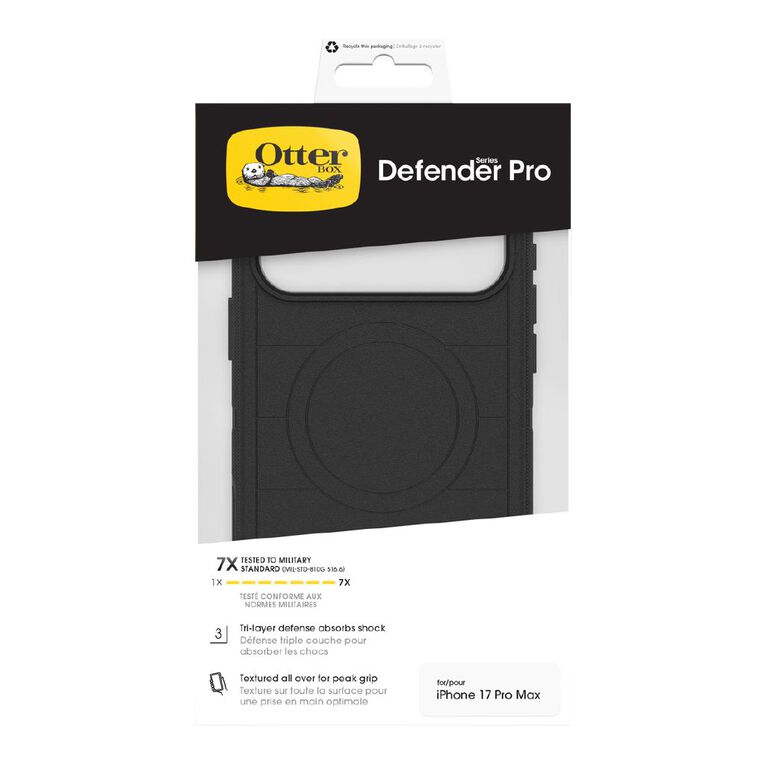 OtterBox Defender Pro Series MagSafe Case for iPhone 17 Pro Max - Black, , hi-res