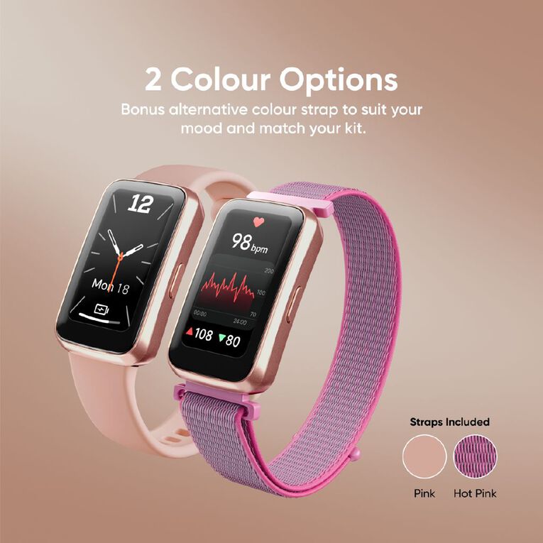 Ryze Elevate Gen-2 Smart Watch Pink + Hot Pink, , hi-res