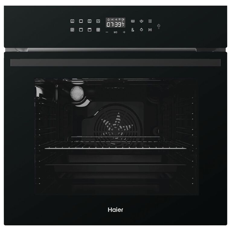 Haier 76L Oven 14 Function Pyrolytic with Rotisserie and Air Fry - Black, , hi-res