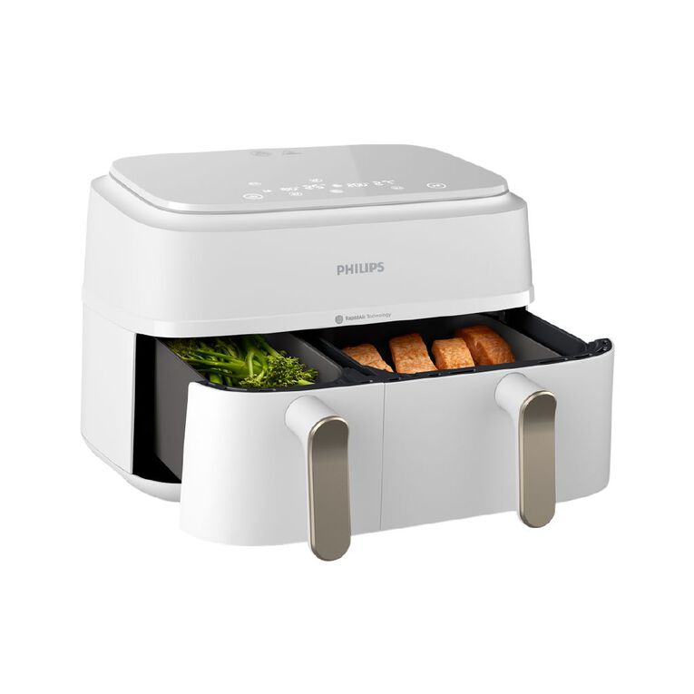 Philips 3000 Series 9L Dual Basket Airfryer, White, , hi-res