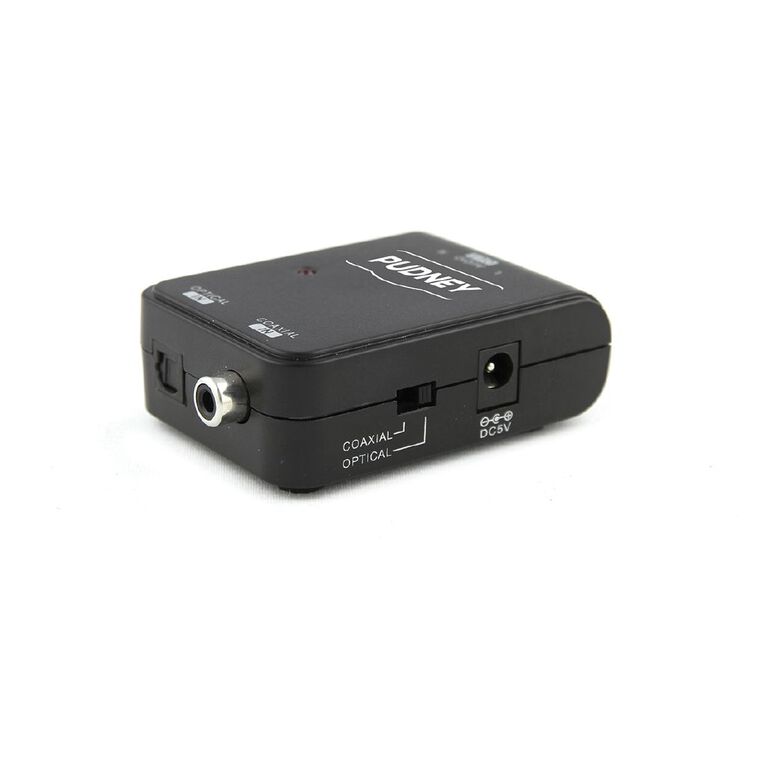 Pudney & Lee Tosslink Fibre optic Audio to Stereo RCA Converter, , hi-res