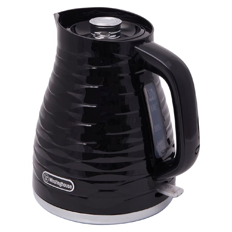 Westinghouse 1.7L Kettle and 4 Slice Toaster Pack Black, , hi-res
