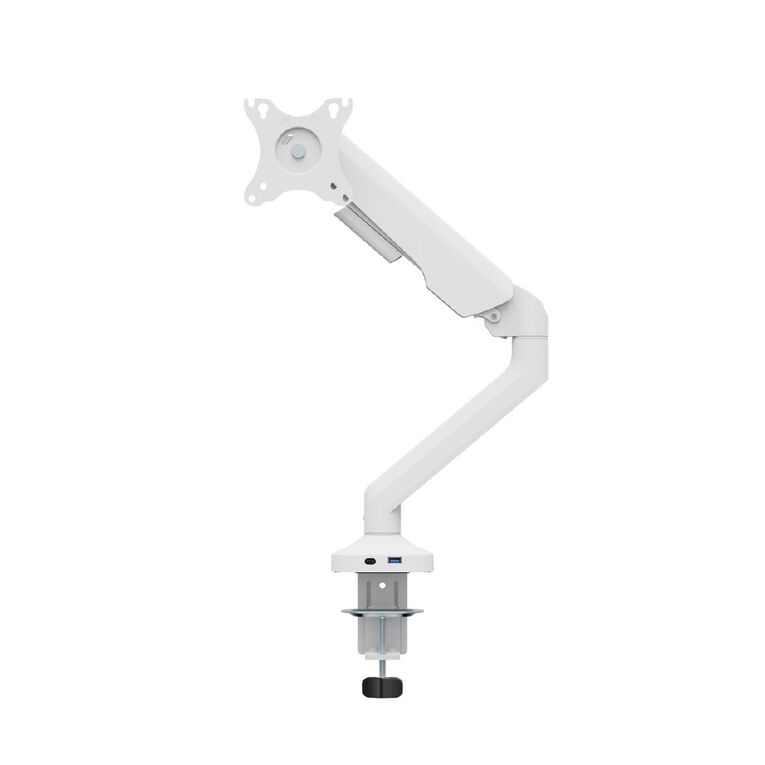 Bracom Flexprecision Gas Spring Monitor Arm With USB Ports White, , hi-res