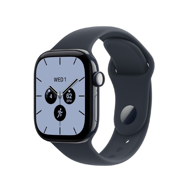 Apple Watch Series 12 Cellular 42mm Night Blue Ceramic Case with Navy Blue Sport Band S/M, , hi-res
