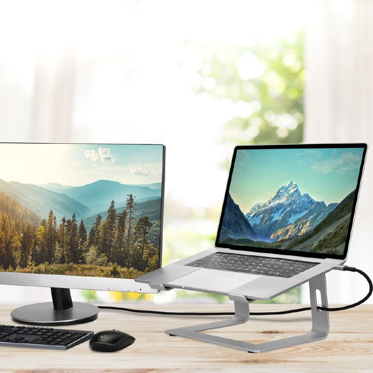 Bonelk Elevate Stance Aluminium Riser Laptop Stand - Sliver, , hi-res