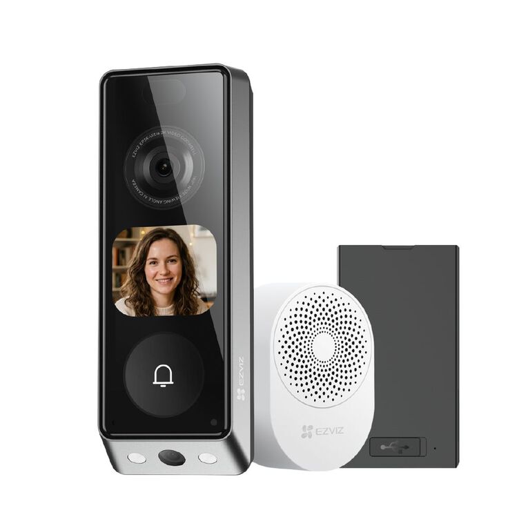 EZVIZ EP8 Ultra Dual Camera Video Doorbell With Chime, , hi-res