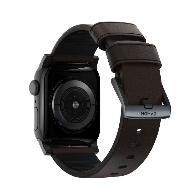 Nomad Active Band Pro for Apple Watch (42 / 44-46 / 49mm / ULTRA) - Brown Leather / Black Hardware, , hi-res