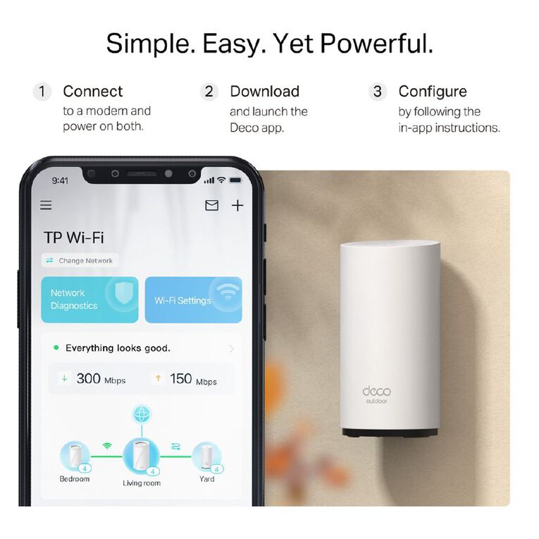 TP-Link DECO BE25 OUTDOOR 1PK BE5000 DECO OUTDOOR MESH WIFI 7 SYSTEM, , hi-res