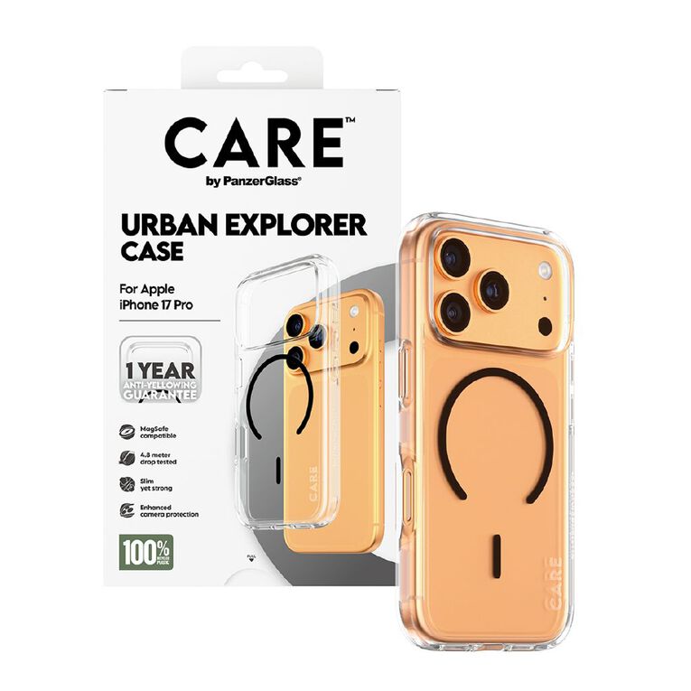PanzerGlass Urban Explorer Case for iPhone 17 Pro - Clear & Black, , hi-res