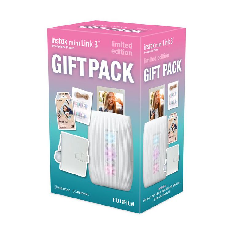 Fujifilm Instax Mini Link 3 Xmas26 Gift Pack White, , hi-res