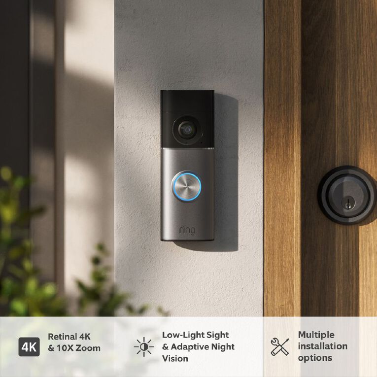 Ring Wired Video Doorbell Pro (3rd Gen) 4K Plug-In, , hi-res