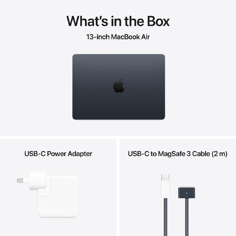 Apple MacBook Air 13-inch with M4 Chip 16GB/512GB 10 Core CPU 10 Core GPU - Midnight, , hi-res