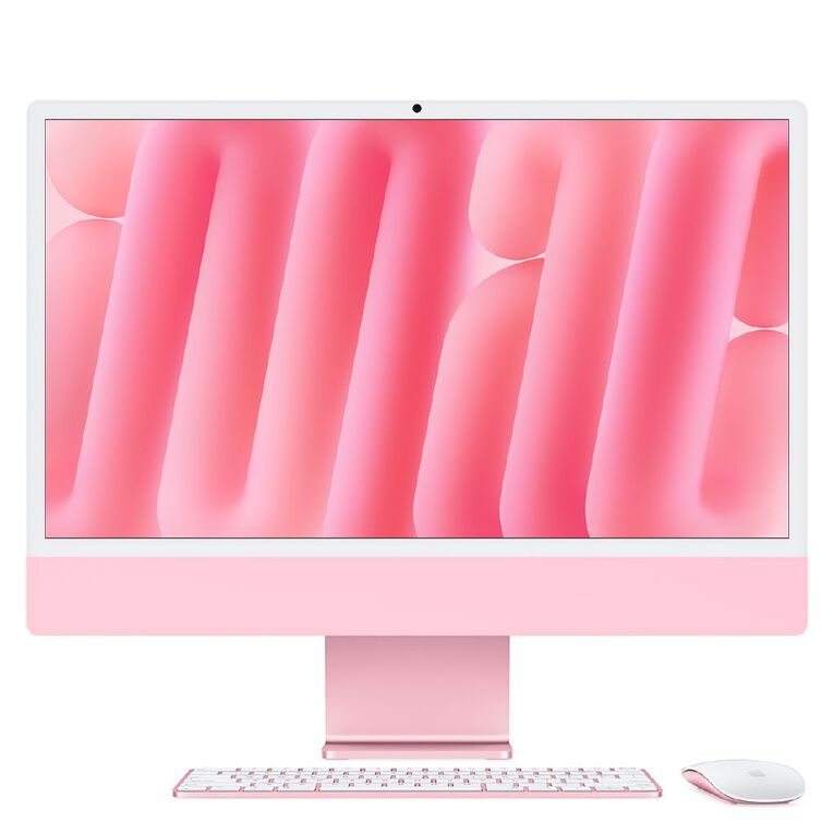 Apple iMac (M4) 24-inch 4.5K Retina 16GB/256GB SSD 10 Core CPU and GPU  - Pink, , hi-res