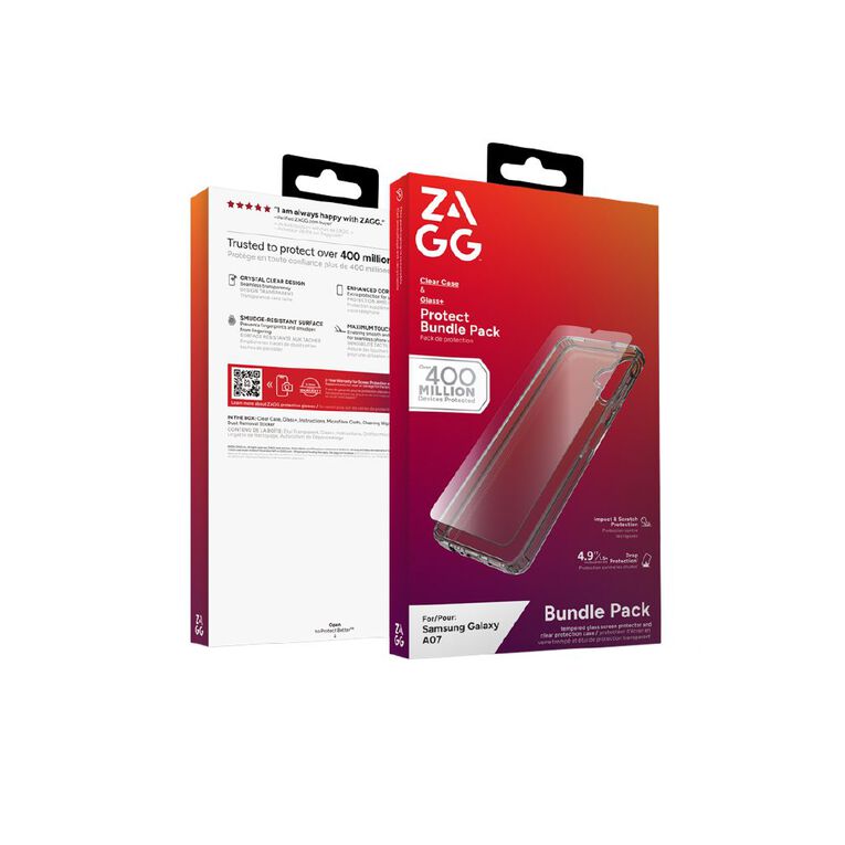 Zagg Essential Glass & Case Bundle for Samsung Galaxy A07, , hi-res