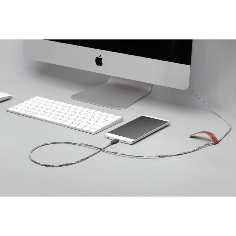 Native Union Belt Cable (USB-A to USB-C) 1.2m - Zebra, , hi-res