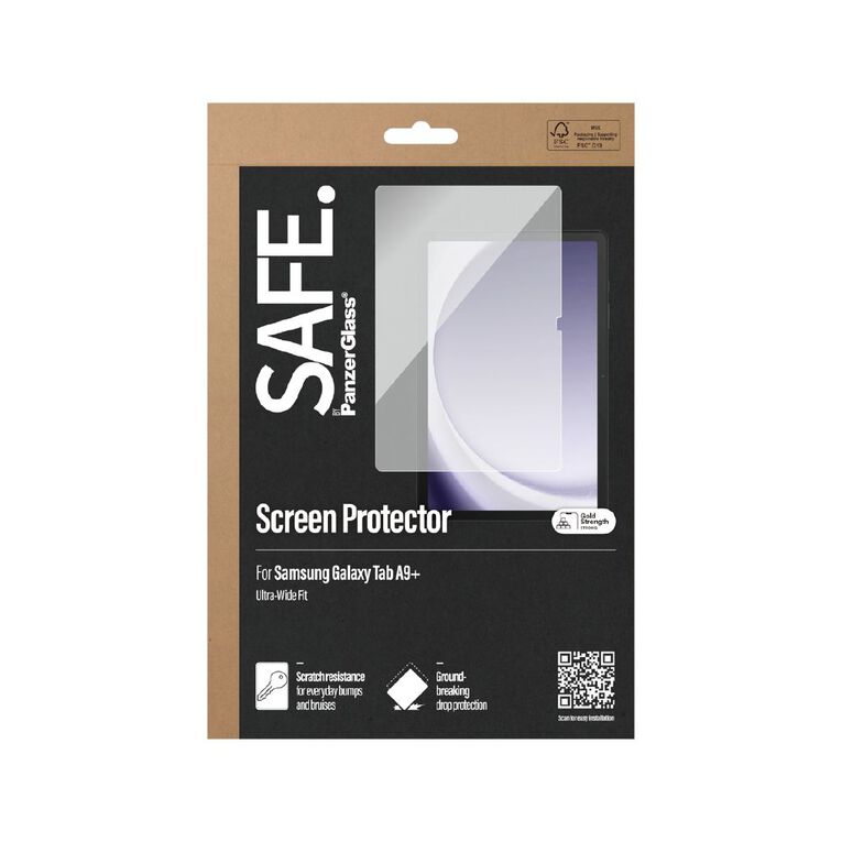 PanzerGlass (SAFE by Panzer) Screen Protector for Samsung Galaxy Tab A9 Plus, , hi-res