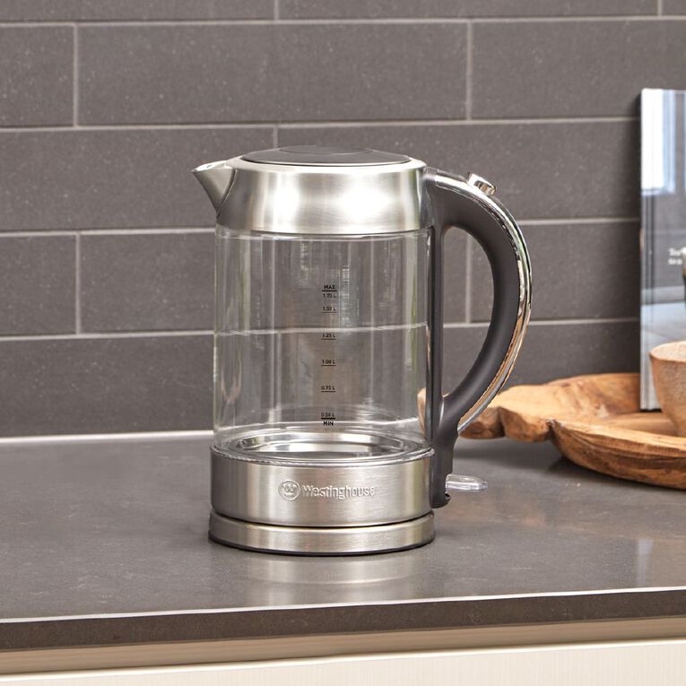 Westinghouse 1.7L Glass Kettle, , hi-res
