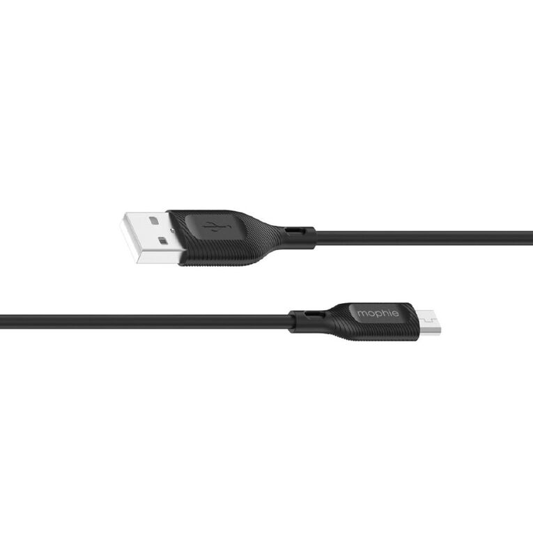 Mophie Essential USB-A to Micro USB Cable 1m - Black, , hi-res