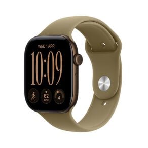 Apple Watch Series 12 Cellular 46mm Dark Bronze Aluminium Case with Olive Sport Band M/L
