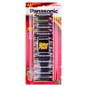 Panasonic AA Size Alkaline Batteries 12 Pack