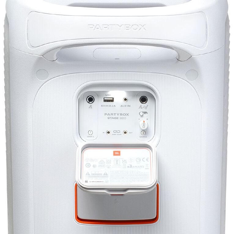 JBL PartyBox Stage 320 Portable Party Speaker - White, , hi-res