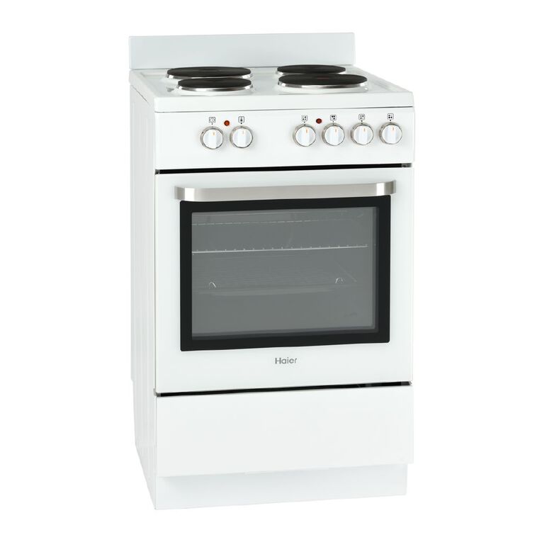Haier 54cm Freestanding Electric Oven w/ Electric Cooktop - White, , hi-res