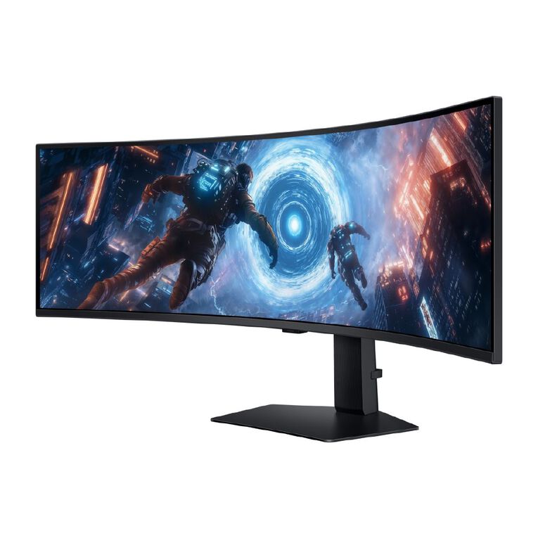 Samsung 49in Odyssey G91F Curved DQHD 144Hz Gaming Monitor, , hi-res