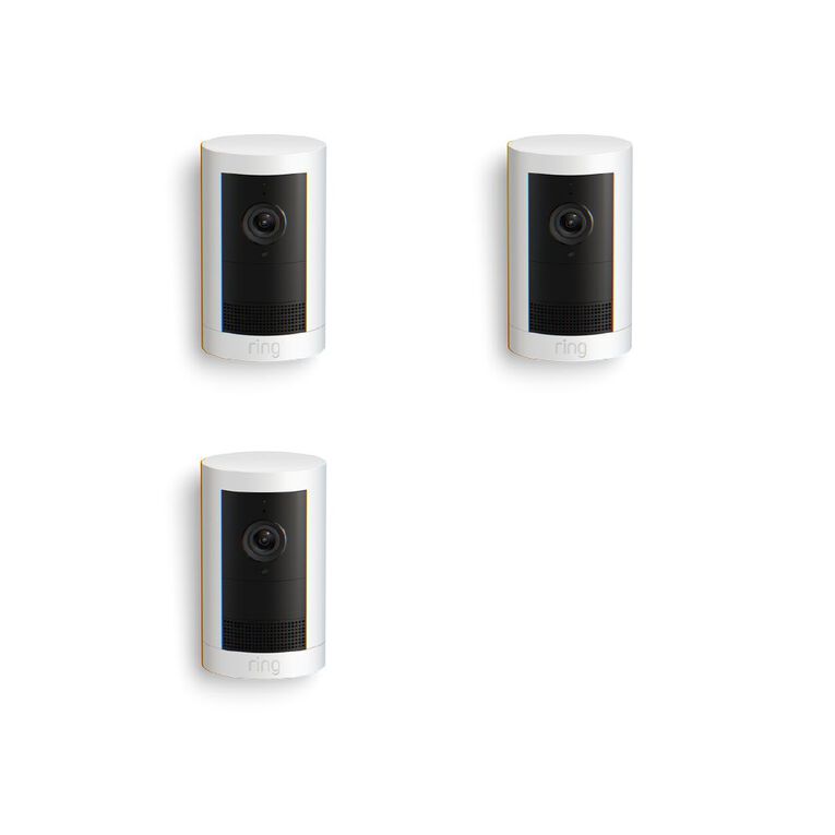 Ring Outdoor Camera Plus 2K Battery White - 3 Pack, , hi-res