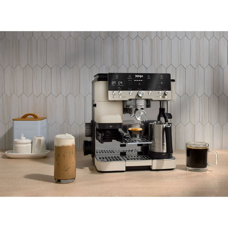 Ninja Luxe Cafe Manual Espresso Machine - Oat Milk, , hi-res