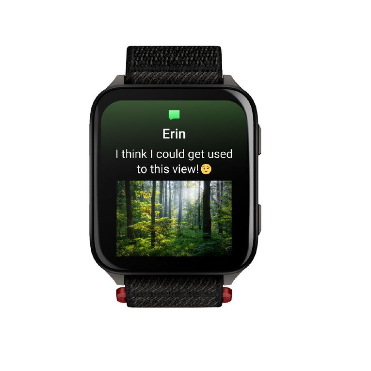 Garmin Venu X1 Black With Slate Titanium Caseback & Black Comfortfit Nylon Band, , hi-res