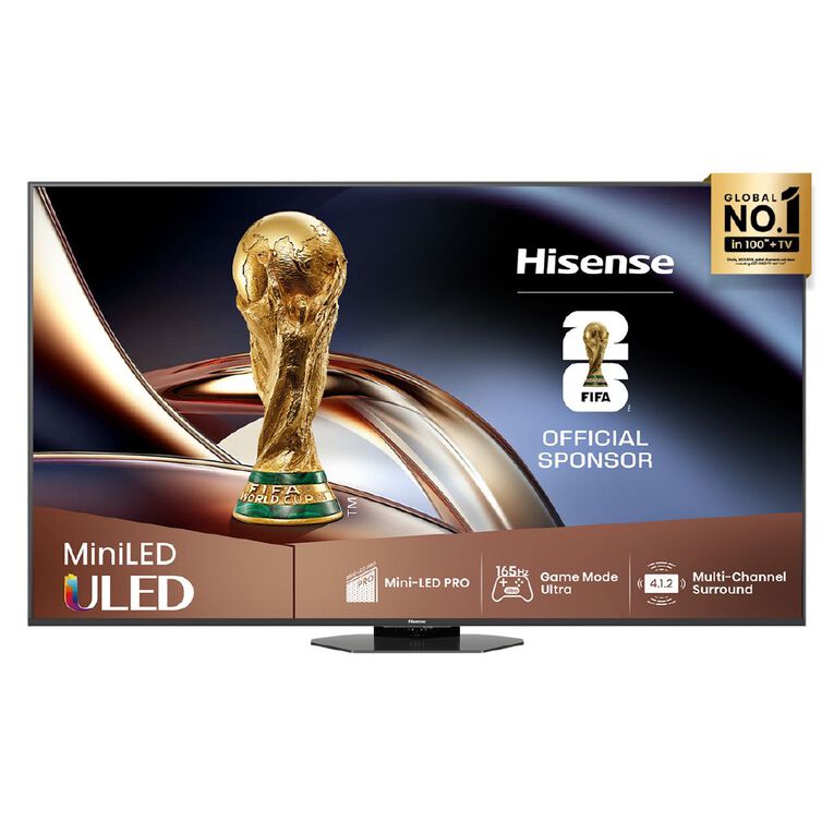 Hisense 65 Inch Mini-LED Pro 4K QLED 165Hz TV, Hi-View AI Engine PRO, 4.1.2 Multi-Channel Surround, , hi-res
