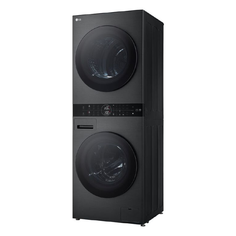 LG 12kg/10kg Washtower Stacked Washer Dryer - Black, , hi-res
