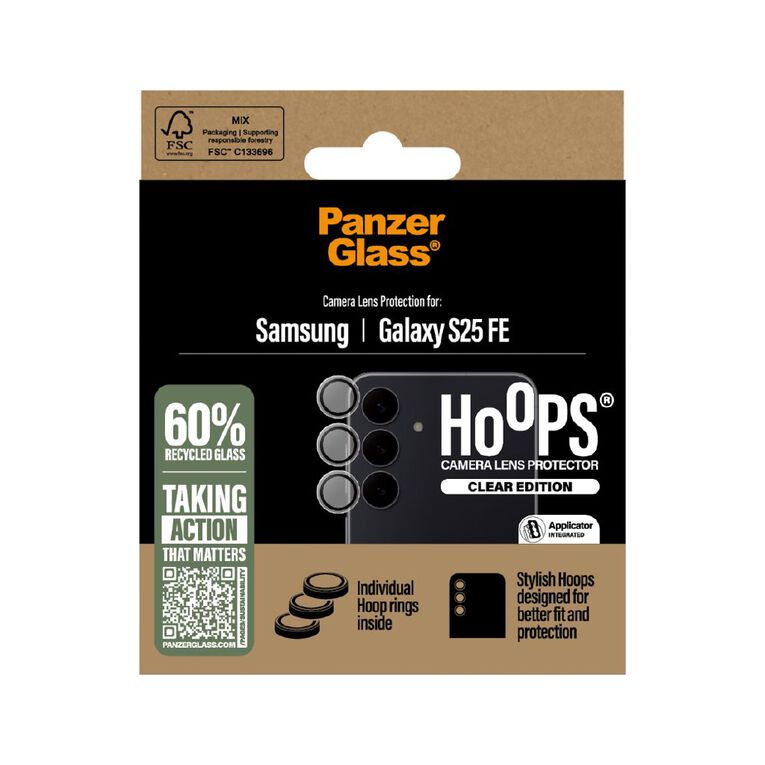 PanzerGlass Hoops Lens Protector for Samsung Galaxy S25 FE, , hi-res