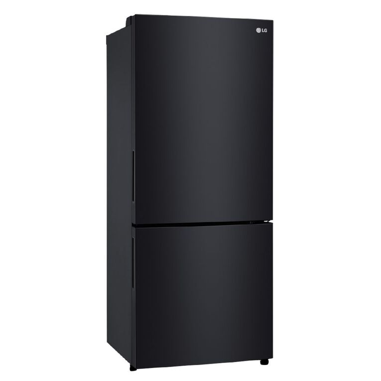 LG 420L Bottom Mount Fridge Freezer - Black Finish, , hi-res
