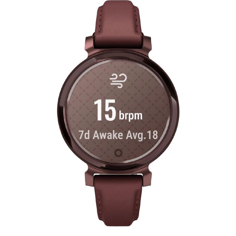 Garmin Lily 2 Classic Dark Bronze/Mulberry Leather Band, , hi-res