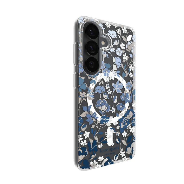 Kate Spade Protective Flowerbed Blue Samsung Galaxy S26 Case, , hi-res
